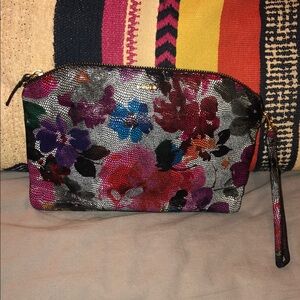 Lodis Leather Floral Women's Clutch